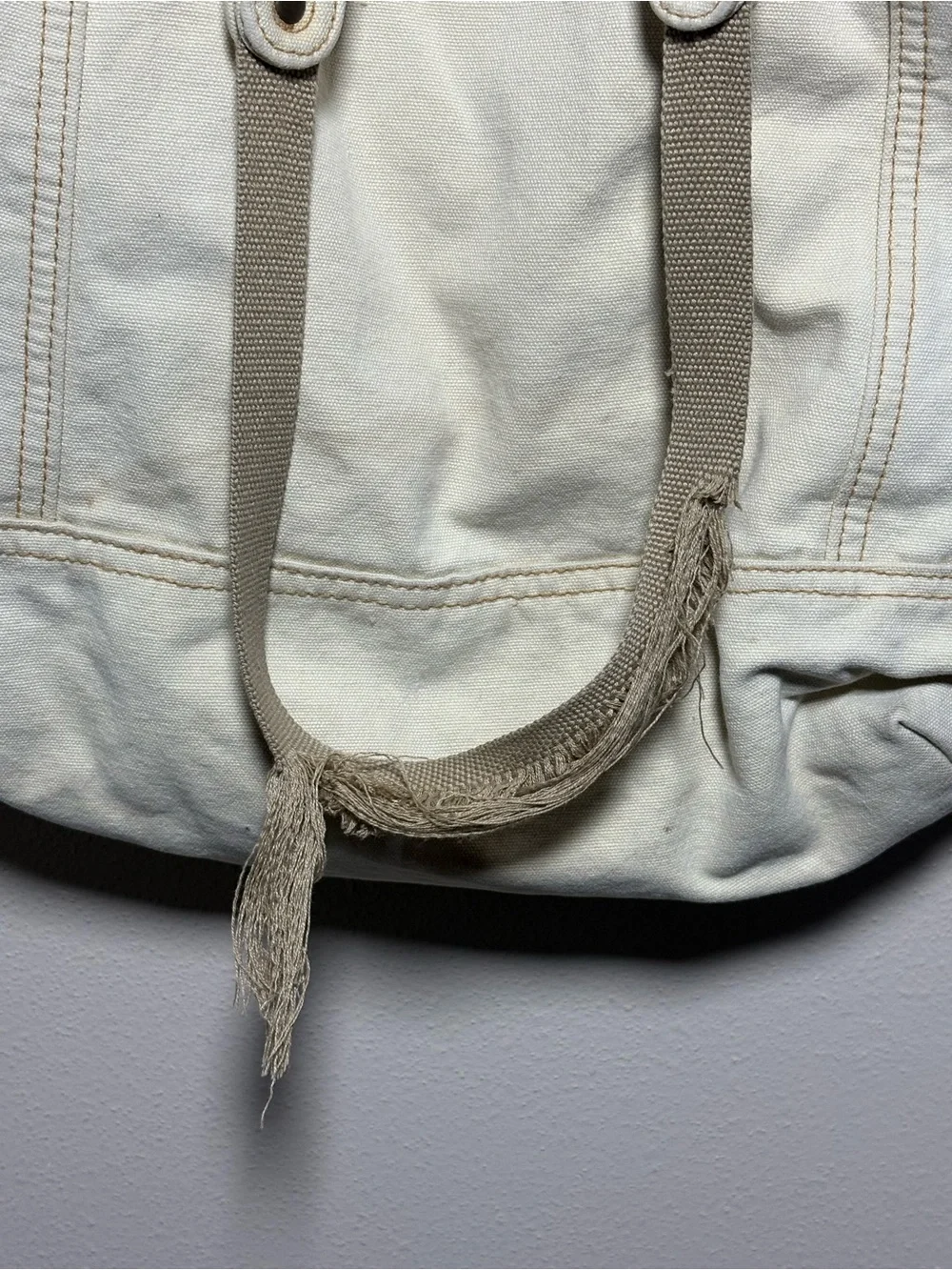 Vintage Levi's Cream Y2K Graphic Tote Bag
